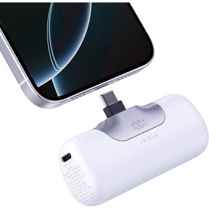 iWalk Mini 5500mAh Portable Next Gen Charger 22.5W Fast Charging USB-C, iPhone 15/16, Latest AirPods, Samsung, Google, Nintendo Switch & More - 1 of 4