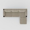 NicBex 3-Seater Linen Sofa Couch with Removable Storage Ottoman & Cup Holders,Upholstered Sleeper Sofa for Living Room,Bedroom - 4 of 4