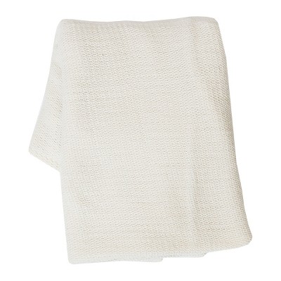 C&F Home Crochet 50" x 60" Throw Blanket Pearl