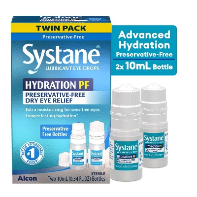 Systane Hydration Multi-Dose Preservative Free Dry Eye Drops - 0.34oz/2pk