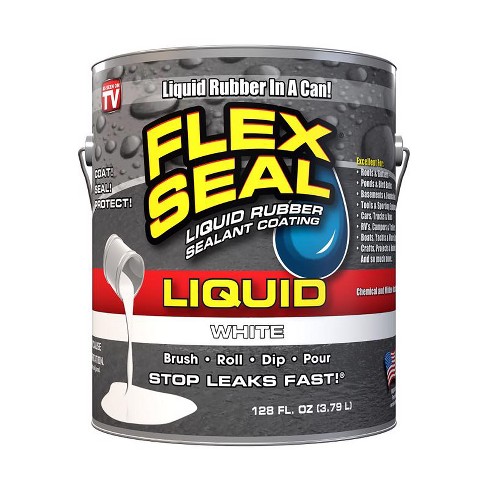Flex Seal Family Of Products Flex Seal Max White Liquid Rubber Sealant  Coating 2.5 Gal : Target