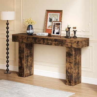 Tribesigns 63-Inch Narrow Console Table, Modern Sofa Table for Hallway, Entryway Table for Living Room, Bedroom, Home Office