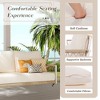 CAVINAS 2-Seat Hanging Porch Swing,Outdoor Swing Sofa with Soft Cushions and Woven Rope,Patio Swing for Courtyard and Balcony - 4 of 4
