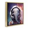 Stupell Industries Astronaut Elephant Portrait Floating Frame Canvas Art - 2 of 4
