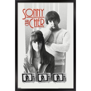 Trends International Sonny and Cher - Televisions Framed Wall Poster Prints - 1 of 4