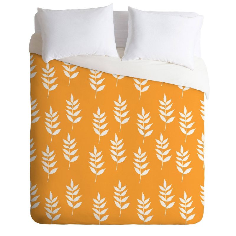 Deny Designs Joy Laforme Summer Garden Mini Leaf Comforter Set, 1 of 8
