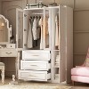 Famapy White Freestanding Modular Wardrobe Combo Armoires Closet - 4 of 4