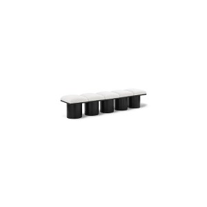 Meridian Furniture,Pavilion Boucle Fabric Bench - 1 of 4