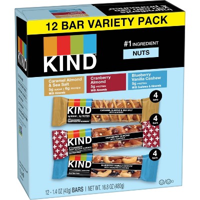 KIND Nutrition Bars Variety Pack - 12ct