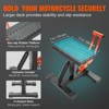 VEVOR Dirt Bike Lift Stand, Motorcycle Jack Lift Stand 440 lbs Capacity and Hydraulic Lift Operation, Adjustable Height Hoist Table - 4 of 4