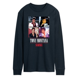 Men's - Scarface - Tony Montana- Men's Long Sleeve Graphic T-Shirt Long Sleeve Graphic T-Shirt - 1 of 3