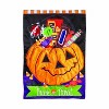 Evergreen Trick or Treat Halloween Pumpkin Bucket Applique Garden Flag 12 x 18 Inches Indoor Outdoor Decor - 2 of 4