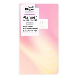 See It Bigger 3.75"x6.75" 2 Year 2026-2027 Monthly Pocket Planner - 1 of 4