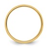 Black Bow Jewelry 7mm or 8mm 14K Yellow Gold Lightweight Domed Comfort Fit Band - 2 of 4