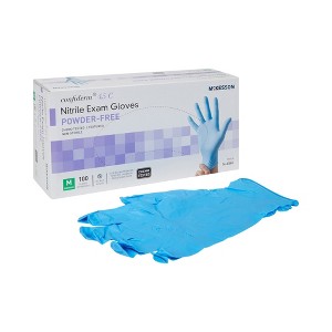 McKesson Confiderm 4.5C Disposable Nitrile Exam Glove Standard Cuff Length Size Large - 1 of 4