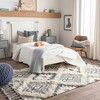 Hauteloom Sultan Charcoal/Beige  Tassel Wool Rug - 4 of 4