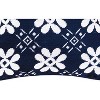 C&F Home 18" x 18" Navy Tile Needlepoint Pillow - 3 of 4