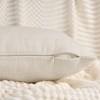 REGALWOVEN Linen Fade-Resistant Soft Solid Minimalist Neutral Throw Pillow Covers 2 Pcs - 3 of 4