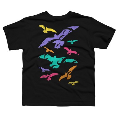 Boy's Design By Humans Birds Flying In Color By Expo T-Shirt