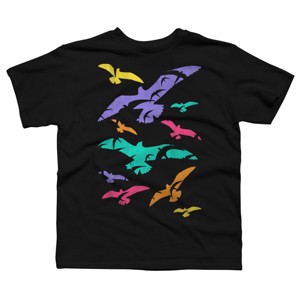 Boy's Design By Humans Birds Flying In Color By Expo T-Shirt - 1 of 2
