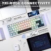YUNZII AL66 Wireless Mechanical Keyboard,65% Knob Control Aluminum Gaming Keyboard, Gasket Mounted RGB Keyboard(Milk Switch, Silver) - 3 of 4