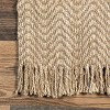 Nuloom Don Chevron Jute Tasseled Area Rug, 5' x 8', Beige - 4 of 4