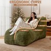 AENKYO Ergonomic Bean Bag Sofa Chair Lounger with Full-Body Support, Soft Portable Foam Filler No Installation for Living Room & Bedroom - 3 of 4