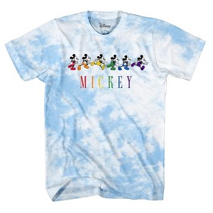 Mens Disney Mickey Mouse Shirt - Classic Mickey Mouse Tie Dye Tee Shirt - Mickey Mouse Tie Dye Wash Graphic T-Shirt - 1 of 4