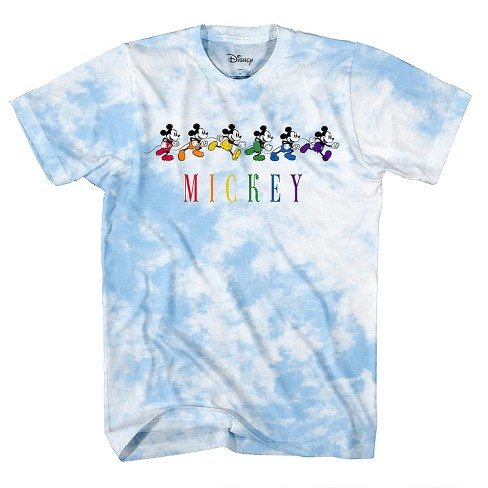 Mens Disney Mickey Mouse Shirt - Classic Mickey Mouse Tie Dye Tee Shirt - Mickey Mouse Tie Dye Wash Graphic T-Shirt - image 1 of 4