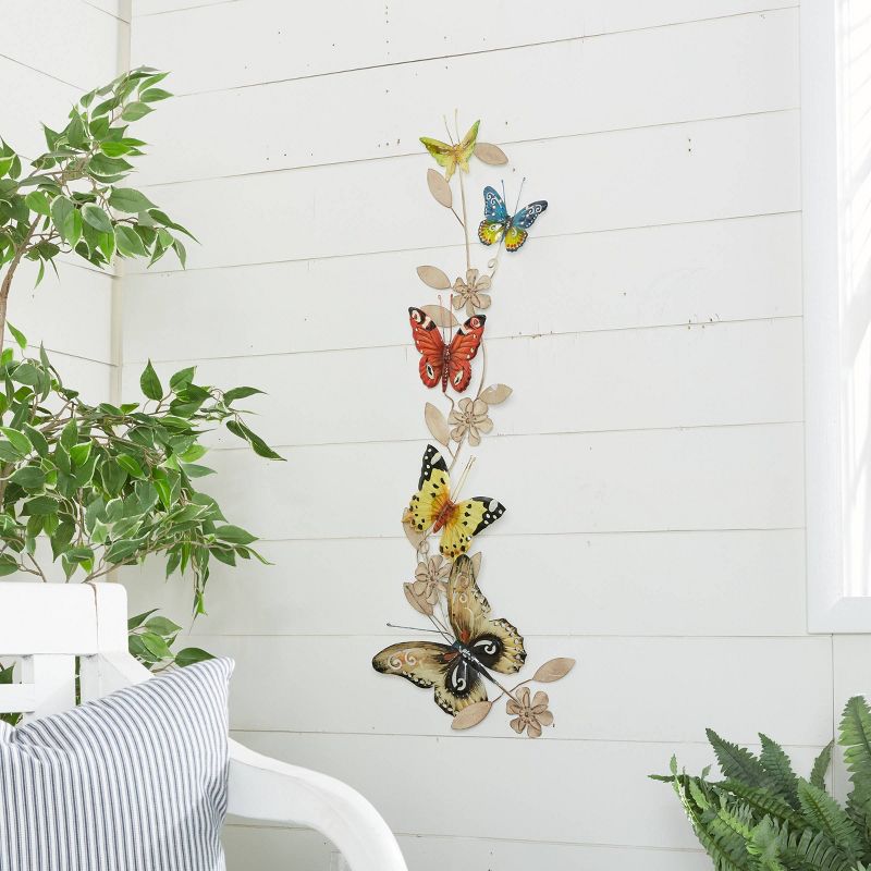 Metal Butterfly Indoor Outdoor Wall Decor - Olivia &#38; May, 5 of 9