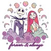 Men's The Nightmare Before Christmas Jack and Sandy Forever & Always T-Shirt - 2 of 4