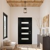 PexFix 36"x80" Fiberglass Entry Door Frosted Glass Front Entrance Door with 6-9/16 Door Frame Black Left Hand Inswing - 4 of 4