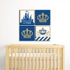 Big Dot of Happiness Royal Prince Charming - Kids Room, Nursery Decor & Home Decor - 11 x 11 inches Nursery Wall Art - Set of 4 Prints for baby's room - 2 of 4