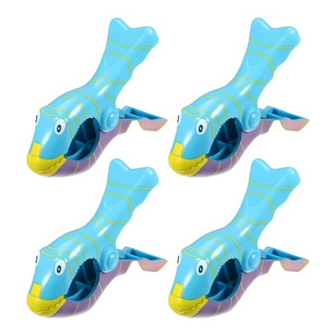 Unique Bargains Clownfish Clothespins Blue Purple 4 Pcs : Target