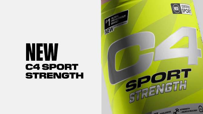 Cellucor C4 Sport Strength Pre-Workout - Hawaiian Punch Berry Blue Typhoon - 14.3oz/20 Servings, 2 of 9, play video