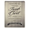 Dicksons I Can Do All Things Through Christ Silver Tone 3 x 2 Zinc Alloy Automotive Visor Clip Accessory - 2 of 4