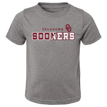 NCAA Oklahoma Sooners Boys' Heather Gray Poly T-Shirt