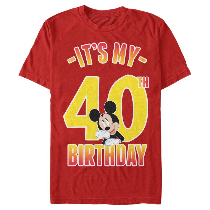 Men's Mickey & Friends It's My 40th Birthday T-Shirt, 1 of 6