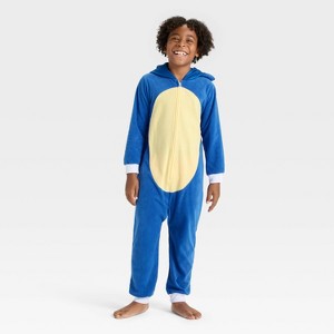 Boys' Sonic the Hedgehog Union Suit - Blue - 1 of 3