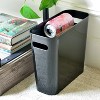 LunaLulinlk Black 1.5 Gallon Slim Trash Can, Plastic Trash Can, Small Trash Can with Handle - 4 of 4