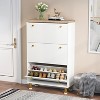 Tribesigns 3-Drawer Tipping Bucket Shoe Cabinet - 2 of 4
