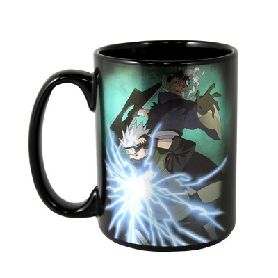 Naruto Shippuden Black Ceramic Mug with Kakashi and Obito
