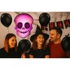 LoonBalloon 20" Halloween Glow Skull Holographic Balloon with 4 Latex Balloons – Spooky Party Decoration Set - 4 of 4