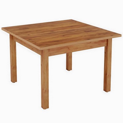NicBex 39.37" Square Dining Table Modern Center Table with Wood Tabletop for Living Room & Balcony