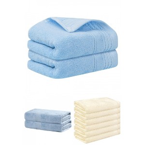 REGALWOVEN Striped Soft Absorbent Bathroom Cotton Towel Set 3 Pcs - 1 of 4