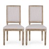 2pk Regina French Country Wood Upholstered Dining Chairs  - Christopher Knight Home - 2 of 4