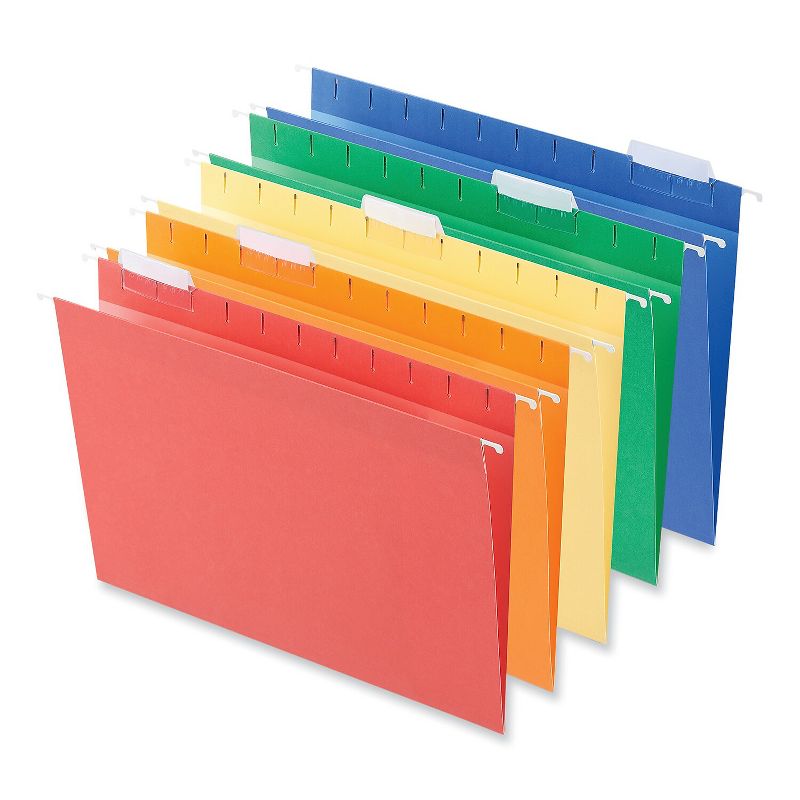 UNIVERSAL Hanging File Folders 1/5 Tab 11 Point Letter Assorted Colors 25/Box 14121, 3 of 5