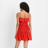 Women's Drop Waist Ruffle Mini A-Line Dress - Future Collective - 2 of 3