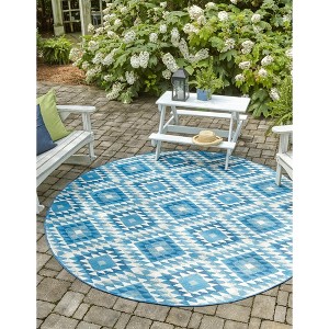 Unique Loom    Outdoor Southwestern Fethiye Area Rug - 1 of 4