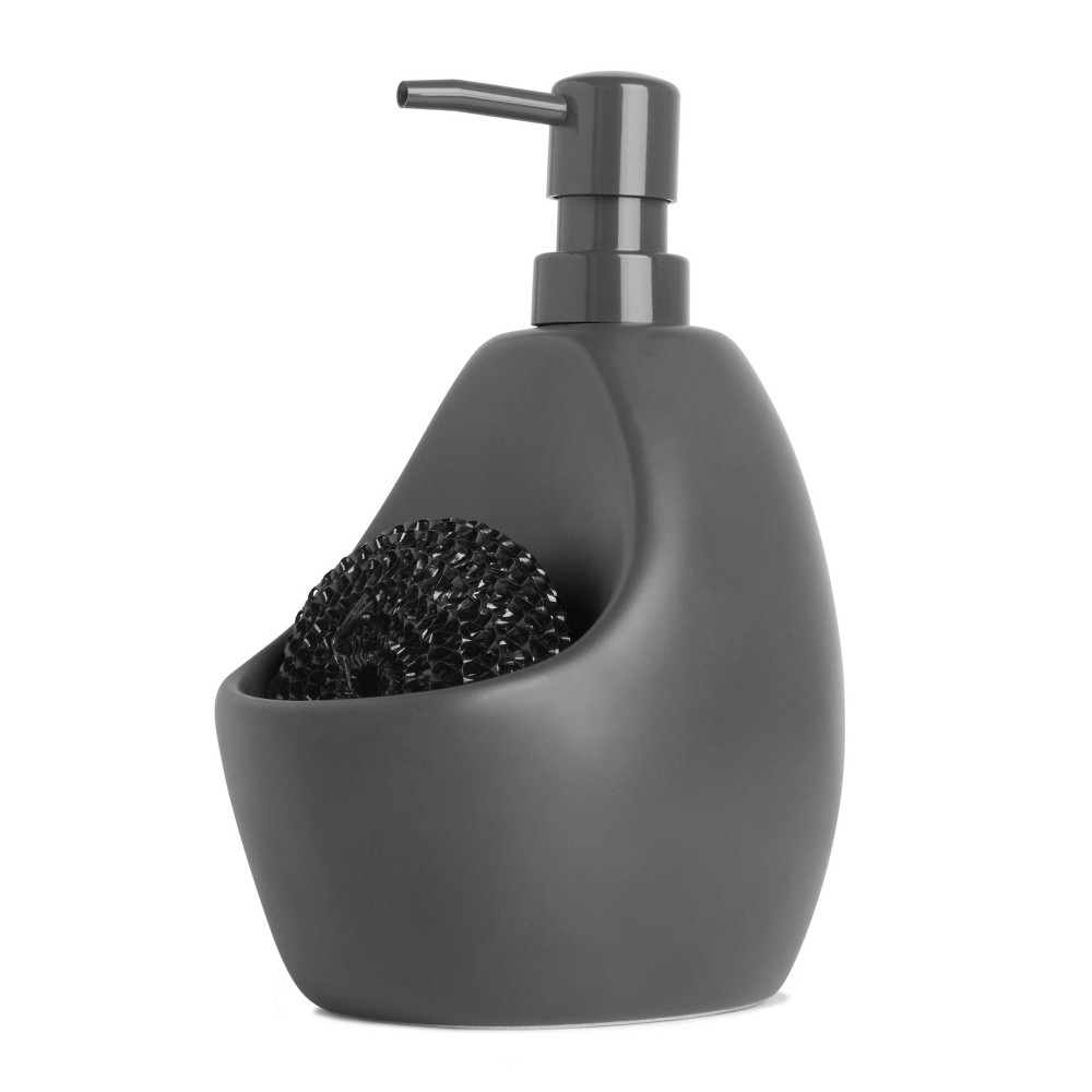 Photos - Other Bathroom Accessories Umbra 20oz Joey Pump/Scrubby Charcoal 